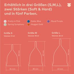 divine Menstruationstasse I Soft l Royal Purple l Größe S