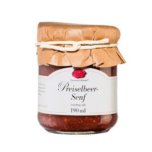 Cranberry mustard in a glass 190ml vegan