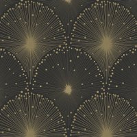 Art Deco behang met metallic effect