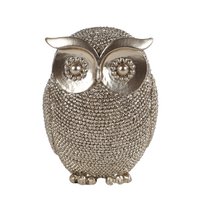 Sculptuur uil goud 8x8x10cm
