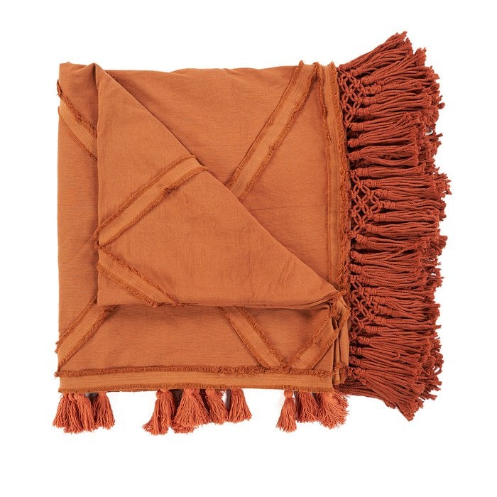 De Berber-bedsprei - Terracotta