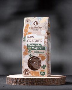 Keto Lijnzaadcrackers met ui en marjolein 90g - Veganistisch, zonder toegevoegde suiker, lactose- en glutenvrij