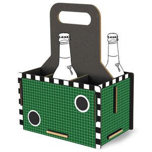 Doelmuur voor flessendrager