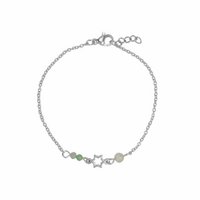 Bracelet Gemstones & Star - Silver