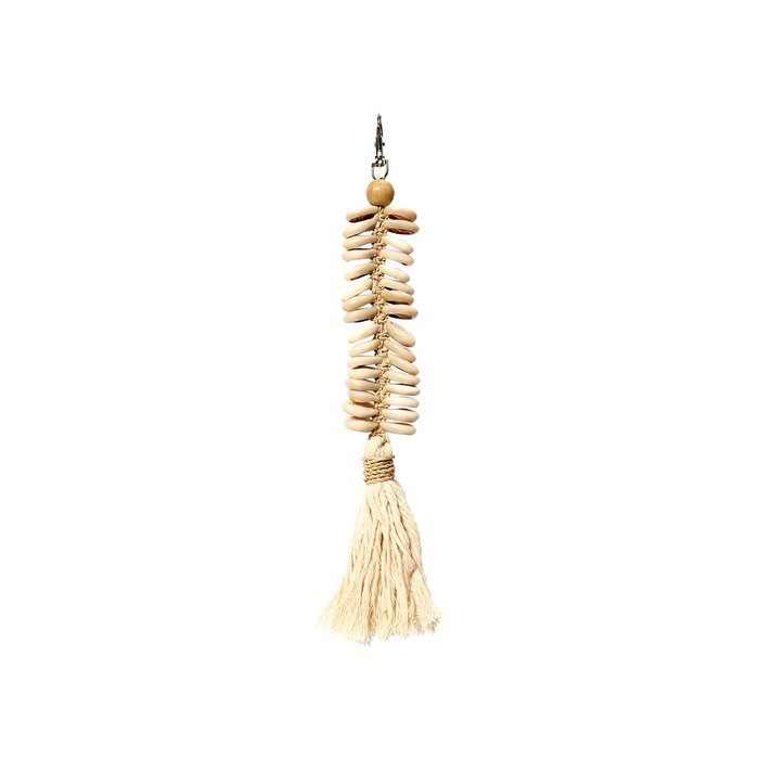 De Pompom-sleutelhanger - Zwart