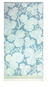 Mittelmeerblaues Fransenhandtuch