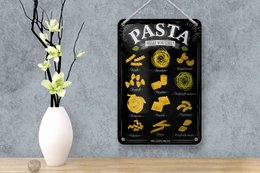 Tin sign pasta 12x18cm pasta what you like food decoration