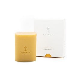 Handmade natural soap bar with organic oils, turmeric, and sea buckthorn. Vegan and plastic-free. Unique scent.
