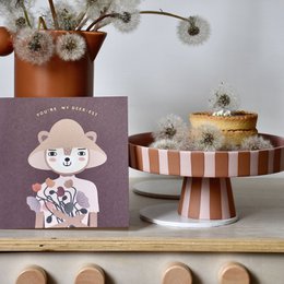 Biglietto d'auguri eco-consapevole tu sei il mio cervo