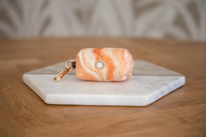 Fluwelen marmeren poepzakje