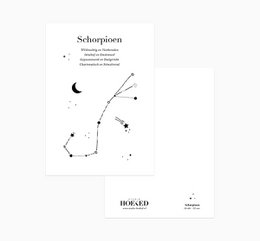 Postkarte | Sternzeichen | Skorpion