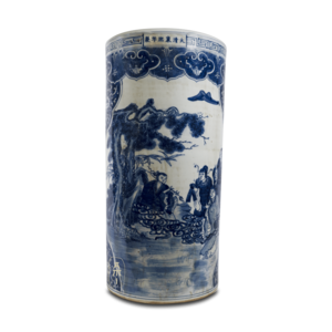 Menschen mit Schirmständern