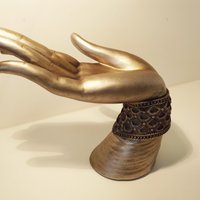 Hand of buddha polyresin