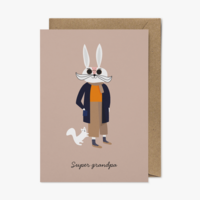 Super Grandpa Card, Eco-Conscious Greeting Card