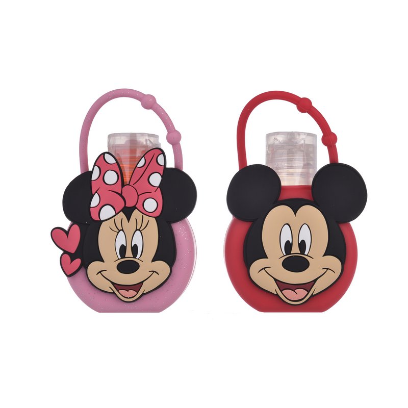 Gel Nettoyant pour les Mains Mickey & Minnie avec Étui en Silicone – 35 ml