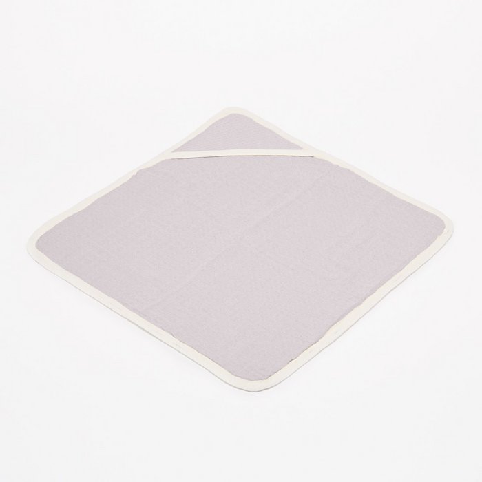 Badcape light grey - Soft Dots