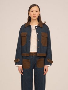 Backstreet Blue and Brown Denim Jacket