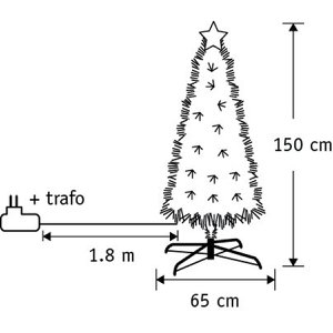 Kunstkerstboom verlicht Mercury Warm wit