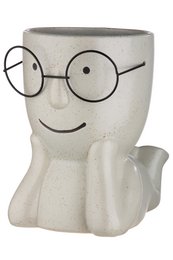 Keramikvase "Smil" m. Briller VE 4 så