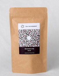 Japanese Wakocha tea, a premium black tea with a rich, full-bodied flavor and a subtle sweetness. Packaged in a 100g or 50g resealable bag.