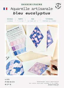 Handmade Watercolor Kit "Eucalyptus Blue"