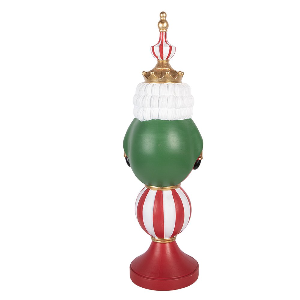 Kerstdecoratie met LED-verlichting Notenkraker 17x16x57 cm / 3xAA Rood Kunststof