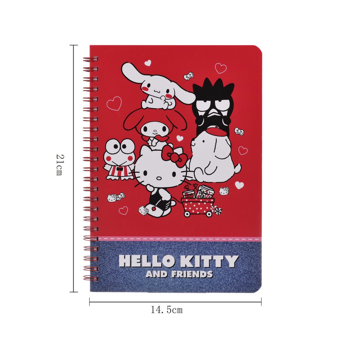 Carnet A5 à Spirale Hello Kitty & Friends – 96 Feuilles