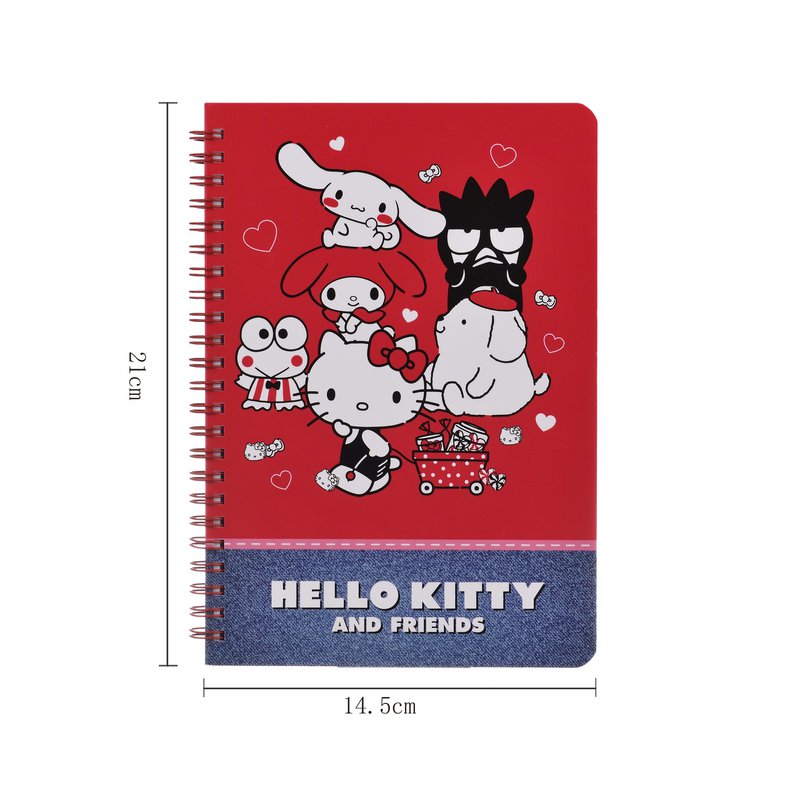 Carnet A5 à Spirale Hello Kitty & Friends – 96 Feuilles