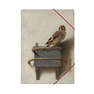 Paper file folder with elastic closure,A4,  Goldfinch, Fabritius