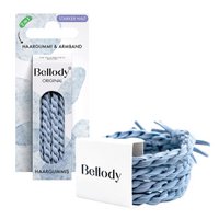 Haargummis Hellblau - Bellody®(4 Stk.) - Stylisch geflochtene Haargummis