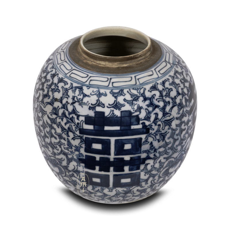 Porcelain pot double happiness