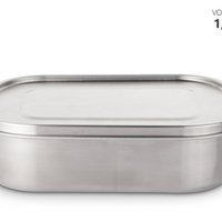 Vesperdose aus Edelstahl mit Dichtung und Teiler