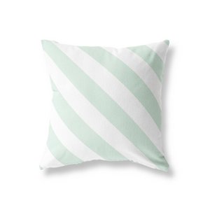 Buitenkussen – Diagonaal paars & wit 