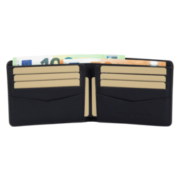 Portafoglio in pelle GM nappa marrone
