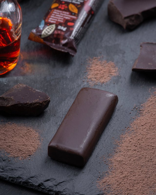 Schokoriegel Kakao-Rum | Ohne Zuckerzusatz | 25g
