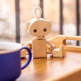 Titi Cute Wooden Robot Sister