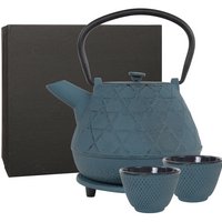 Teaclassix Gietijzeren Theeset Hewi 1,00 ltr, Giftbox, Blauw