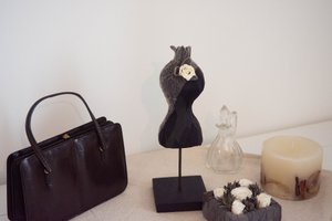 Geconserveerde Bloemen Etalagepop mini Ø8 H31 cm