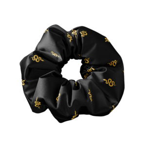 Scrunchie BLACK & GOLD SNAKE