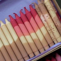 Spitzkerzen – Herbstfarben mischen