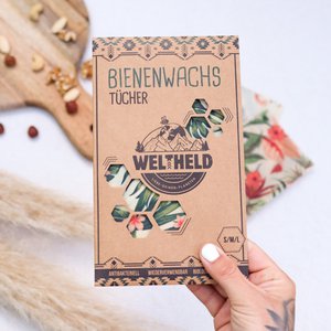 3er Set Bienenwachstücher Tropical