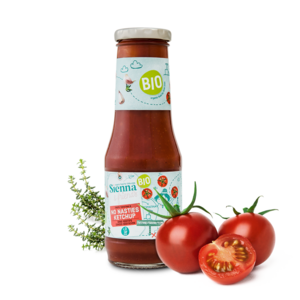 KETCHUP SAUCE FOR CHILDREN - 100% ORGANIC - NO ADDITIVES - 3X LESS SUGAR - 300G