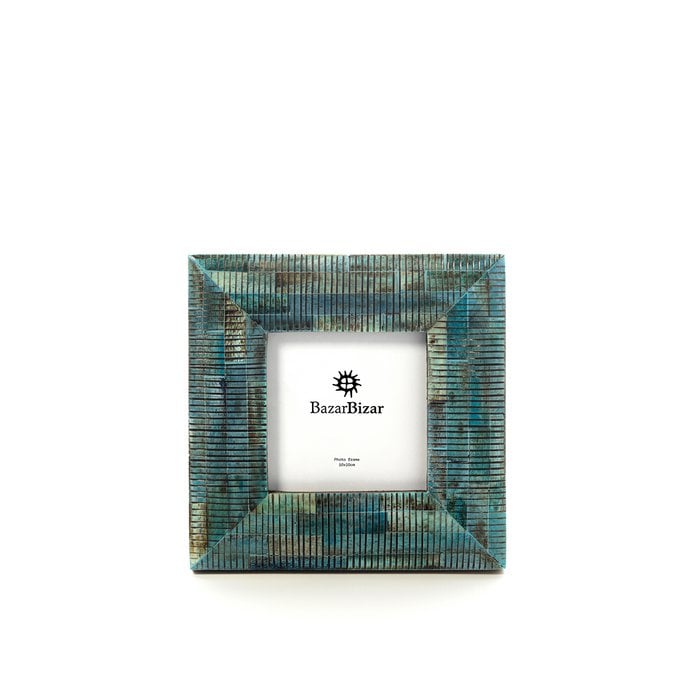 Het Ocean Ripple Frame - Turkoois - 10x10