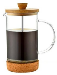 KAFFEEMASCHINE AUS BAMBUSBOROSILIKAT 12X7X18,5 350ML PC194163