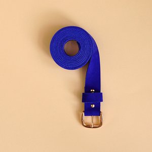 leather belt BIO kobalt