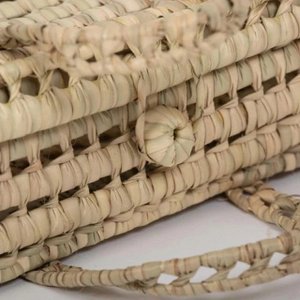 Valio Suitcase - Handwoven Palm Leaf Storage Trunk | 13x40x30cm