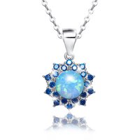 Blue star necklace