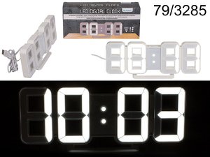 Digital clock LED 21.5x7.5cm