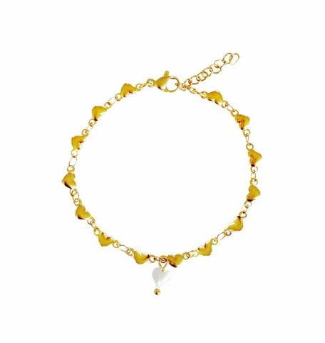Hearts Bracelet - Gold