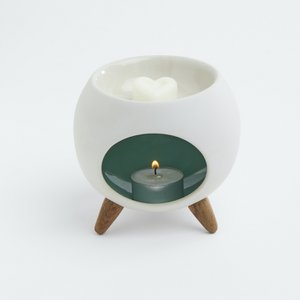 Aromatische diffuser voor geurwas. RONDE GROENE brander